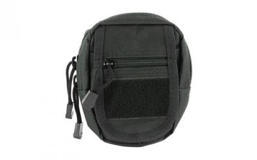 NCSTAR Small Utility Pouch, Nylon, Black, MOLLE Straps for Attachment, Zippered Compartment CVSUP2934B