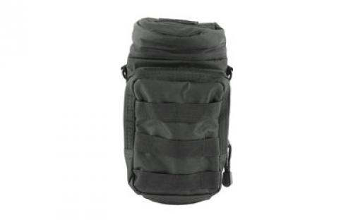 NCSTAR Hydration Bottle Carrier, Nylon, Black, Holds up to a 32oz Bottle, Carry Strap CVWBC2948B