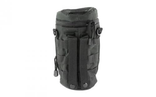 NCSTAR Hydration Bottle Carrier, Nylon, Black, Holds up to a 32oz Bottle, Carry Strap CVWBC2948B