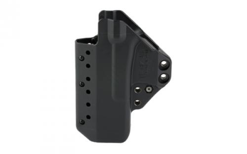 Raven Concealment Systems Eidolon, Inside the Waistband, Fits Glock 17 and 22, Polymer, Short, Black, Ambidextrous, 1.5 Overhook Struts EG17ASBKF