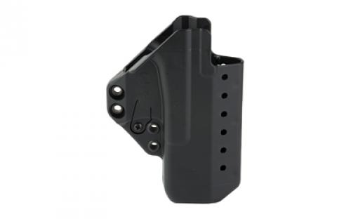 Raven Concealment Systems Eidolon, Inside the Waistband, Fits Glock 17 and 22, Polymer, Short, Black, Ambidextrous, 1.5" Overhook Struts EG17ASBKF