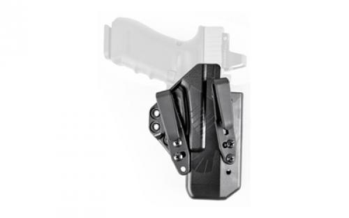 Raven Concealment Systems Eidolon, Inside the Waistband, Fits Glock 17,22,19, and 23, Polymer, Black, Ambidextrous,  1.5 Overhook Struts EG17ATBKB
