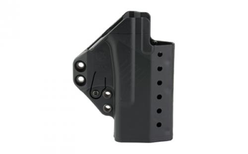Raven Concealment Systems Eidolon, Inside the Waistband, Fits Glock 19/23, Polymer, Black, Ambidextrous, 1.5" Overhook Struts EG19ASBKF