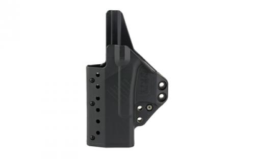Raven Concealment Systems Eidolon, Inside the Waistband, Fits Glock 19/23, Polymer, Black, Left Hand, 1.5 Overhook Struts EG19LHBKF