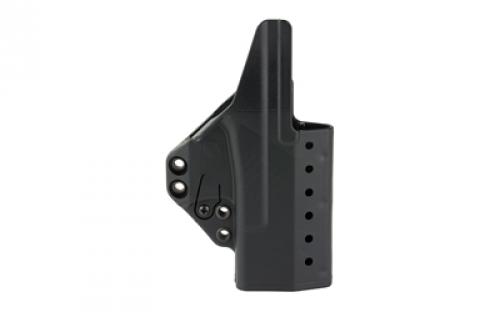 Raven Concealment Systems Eidolon, Inside the Waistband, Fits Glock 19/23, Polymer, Black, Left Hand, 1.5" Overhook Struts EG19LHBKF