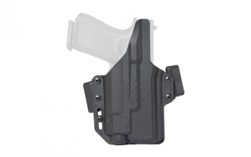 Raven Concealment Systems Perun LC OWB Holster, 1.5, Fits Glock 19 with TLR-7, Ambidextrous, Black, Nylon/Polymer PXG19TLR7A