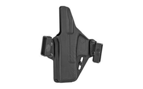 Raven Concealment Systems Perun OWB Holster, 1.5" Belt Loops, Fits Glock 19, Ambidextrous, Black, Polymer PXG19