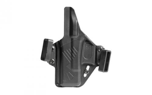 Raven Concealment Systems Perun, Outside Waistband Holster, Fits Glock 26/27, Polymer, Black, Ambidextrous, 1.5" Belt Loops PXG26