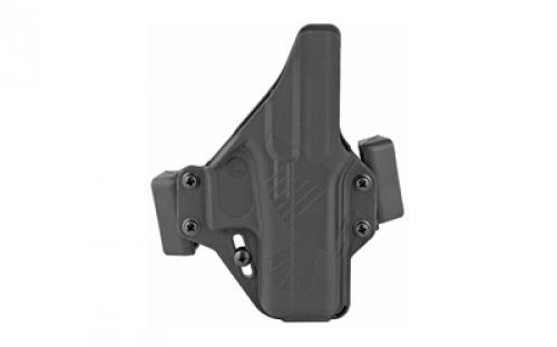 Raven Concealment Systems Perun OWB Holster, 1.5, Fits Glock 43, Ambidextrous, Black, Nylon/Polymer PXG43
