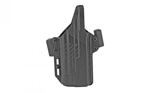 Raven Concealment Systems Perun LC OWB Holster, 1.5, Fits Gen3/4 Glock 17/19 With TLR-1 HL, Ambidextrous, Black, Nylon/Polymer PXG9TLR1HL3/4