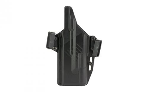 Raven Concealment Systems Perun LC OWB Holster, 1.5", Fits Glock 17/19 with X300 Ultra A/B, Ambidextrous, Black, Nylon/Polymer PXG9X300U