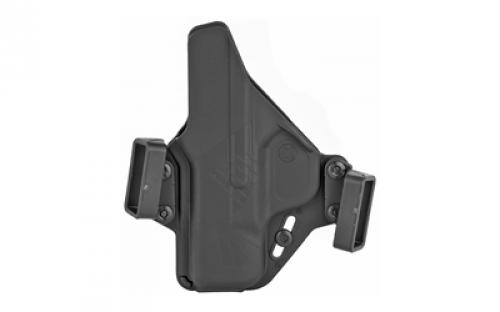 Raven Concealment Systems Perun OWB Holster, 1.5", Fits S&W M&P SHIELD, Ambidextrous, Black, Nylon/Polymer PXMPSH