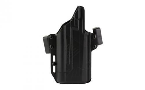 Raven Concealment Systems Perun, Outside Waistband Holster, Fits Sig P320F with Streamlight TLR1 HL, Polymer, Black, Ambidextrous, 1.5 Belt Loops PXP320FTLR1HL