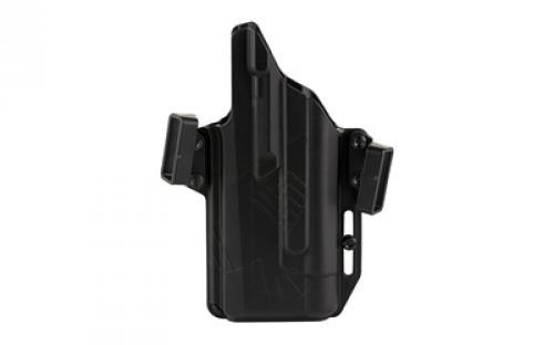 Raven Concealment Systems Perun, Outside Waistband Holster, Fits Sig P320F with Streamlight TLR1 HL, Polymer, Black, Ambidextrous, 1.5" Belt Loops PXP320FTLR1HL