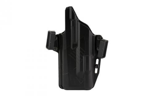 Raven Concealment Systems Perun, Outside Waistband Holster, Fits Sig P320F with Surefire X300U A/B, Polymer, Black, Ambidextrous, 1.5" Belt Loops PXP320X300U