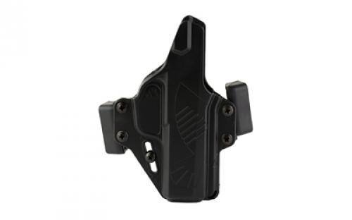 Raven Concealment Systems Perun, Outside Waistband Holster, Fits Sig Sauer P365XL, Polymer, Black, Ambidextrous, 1.5 Belt Loops PXP365XL