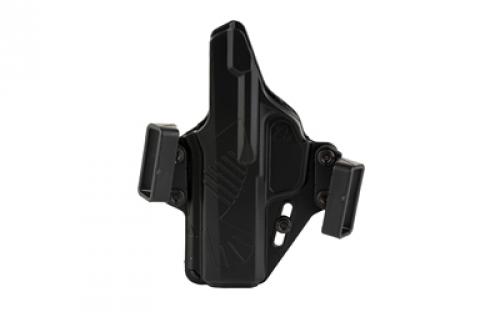 Raven Concealment Systems Perun, Outside Waistband Holster, Fits Sig Sauer P365XL, Polymer, Black, Ambidextrous, 1.5" Belt Loops PXP365XL