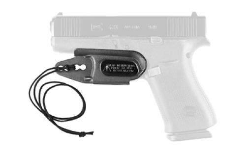 Raven Concealment Systems Vanguard, Inside the Waistband, Fits Glock 17/19/20/22/23/26/29/31/32/45, Polymer, Black, Ambidextrous, Lanyard VG2GLBKLAN