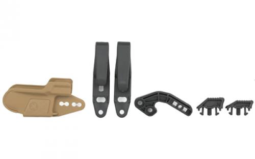 Raven Concealment Systems Vanguard, Inside Waistband Holster, Fits Sig P320C/F/M17/M18, Polymer, Coyote Brown, Ambidextrous, 1.5" Overhook Struts, Claw VG2P320STDCYOHADV
