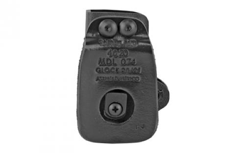 Safariland Model 074 Open Top Single Magazine Pouch, Fits Glock 20/21, Right Hand, Hardshell STX, STX Tactical Black Finish 074-383-131