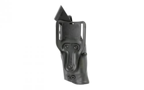 Safariland Model 6360 ALS/SLS Mid-Ride Level III Retention Duty Holster, Fits Glock 17/22 with Light, Right Hand, Plain Black Finish 6360-832-411