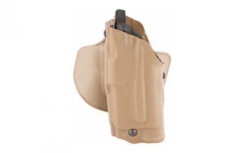 Safariland 6378, ALS Paddle & Belt Slide Holster, Left Hand, Coyote, Fits Glock 19 23 w/Light, Belt and Paddle, Leather 6378-2832-762