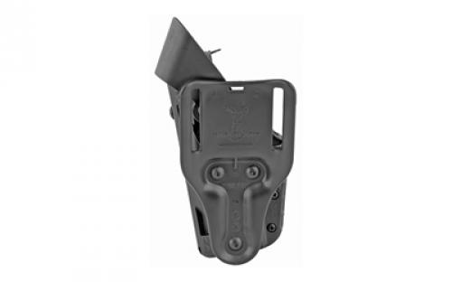 Safariland Model 7360 7TS ALS/SLS Mid-Ride Level III Retention Duty Holster, Fits Sig P320 Compact 9MM/40/45, Right Hand, Plain Black 7360-750-411