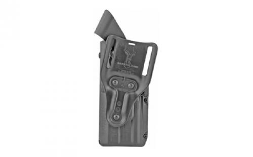 Safariland Model 7360 7TS ALS/SLS Mid-Ride, Level III Retention Duty Holster, Fits Glock 17/22 with IT M3 Light, Right Hand, Plain Black Finish 7360-8325-411