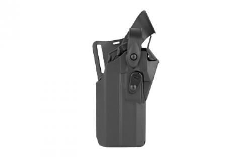 Safariland 7360RDS, ALS/SLS Mid-Ride Level-III Retention Holster, Fits Glock 34 MOS with TLR-1, TLR-1HL, X200, X300, X300U, X300U/V and Leupold Deltapoint PRO, Trijicon RMR, SRO, Dr. Optic, JPOINT, Vortex Viper, or Burris Fastfire, Kydex, Black, Right Hand 7360RDS-68325-411