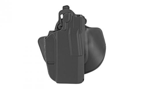 Safariland Model 7378, 7TS, ALS Slim Concealment Holster w/ Flexible Paddle and Adjustable Belt Loop, Fits 1911 Commander, Kydex, Black, Right Hand 7378-51-411