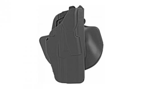 Safariland Model 7378, 7TS, ALS Concealment Holster w/ Flexible Paddle and Adjustable Belt Loop, Fits H&K VP9, Kydex, Black, Right Hand 7378-593-411