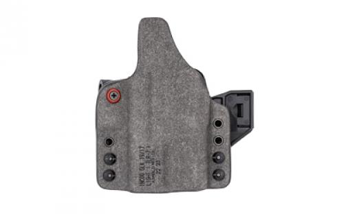 Safariland INCOG-X, Joint Collaboration with Haley Strategic, Inside the Waistband Holster, For Glock 17/19 with Light, Microfiber Suede Wrapped Boltaron Construction, Black, Right Hand 1334623