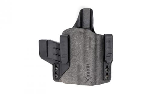 Safariland INCOG-X, Joint Collaboration with Haley Strategic, Inside the Waistband Holster, For Glock 43X/48 with Light, Microfiber Suede Wrapped Boltaron Construction, Black, Right Hand 1334627