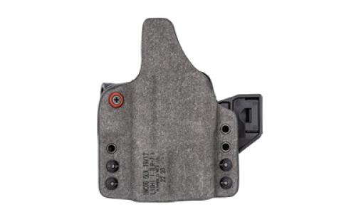 Safariland INCOG-X, Joint Collaboration with Haley Strategic, Inside the Waistband Holster, For Glock 43X/48 with Light, Microfiber Suede Wrapped Boltaron Construction, Black, Right Hand 1334627
