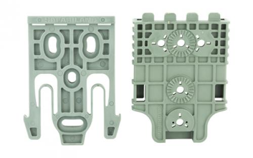 Safariland Quick Locking System Kit, 1-QLS 19 Duty Locking Fork and 1-QLS 22L Duty Receiver Plate, Foliage Finish QUICK-KIT2-54