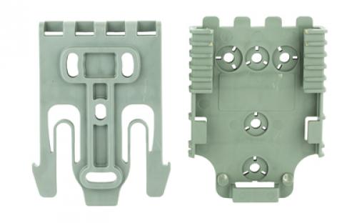 Safariland Quick Locking System Kit, 1-QLS 19 Duty Locking Fork and 1-QLS 22L Duty Receiver Plate, Foliage Finish QUICK-KIT2-54