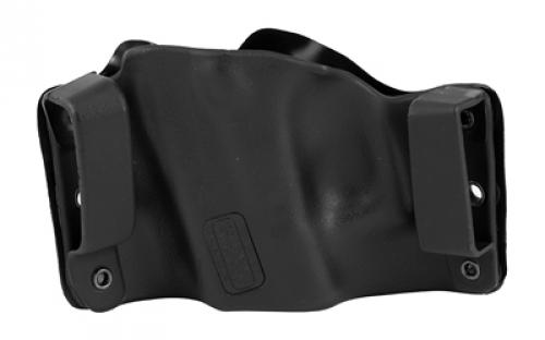Stealth Operator Holster Compact Model, Open Bottom Muzzle, Fits Glock 17/19/20/26/30/34/40/41/43, H&K P30/VP9, Ruger SR Series, 1911 Commander, Sig Sauer P224/P226/P229, S&W M&P 22/9/40/45/Pro Series/Shield, CZ 75 SP-01, and Many More, Right Hand, Black Nylon H50050