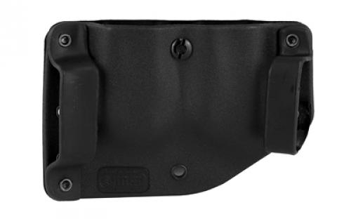 Stealth Operator Holster Twin Mag Double Magazine Pouch, Fits Most Double Stack Magazines, Black Nylon H50053