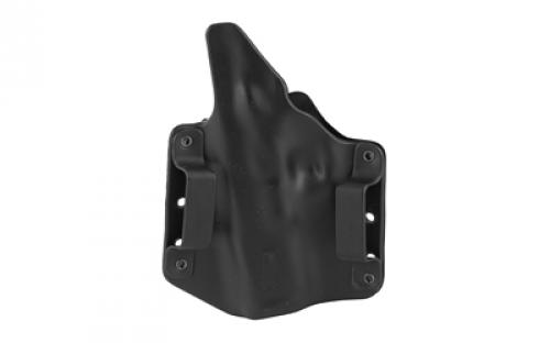 Stealth Operator Holster Full Size Model, Fits Glock 17/19/20/26/30/43, H&K P30/VP9, 1911 Commander, Sig Sauer P224/P229, S&W M&P 22/9/40/45/Shield, Beretta PX/92/96, and Many More, Right Hand, Black Nylon H50054