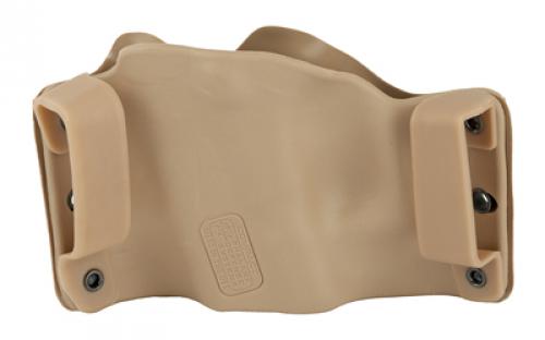 Stealth Operator Holster Compact Model, Open Bottom Muzzle, Fits Glock 17/19/20/26/30/34/40/41/43, H&K P30/VP9, Ruger SR Series, 1911 Commander, Sig Sauer P224/P226/P229, S&W M&P 22/9/40/45/Pro Series/Shield, CZ 75 SP-01, and Many More, Right Hand, Coyote Nylon H60068