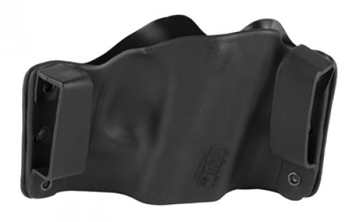 Stealth Operator Holster Compact Model, Open Bottom Muzzle, Fits Glock 17/19/20/26/30/34/40/41/43, H&K P30/VP9, Ruger SR Series, 1911 Commander, Sig Sauer P224/P226/P229, S&W M&P 22/9/40/45/Pro Series/Shield, CZ 75 SP-01, and Many More, Left Hand, Black Nylon H60092