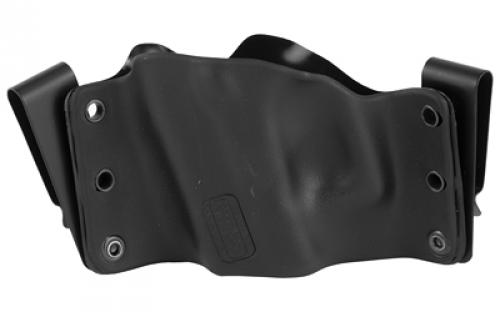 Stealth Operator Holster Compact IWB Model, Open Bottom Muzzle, Fits Glock 17/19/20/26/30/34/40/41/43, H&K P30/VP9, Ruger SR Series, 1911 Commander, Sig Sauer P224/P226/P229, S&W M&P 22/9/40/45/Pro Series/Shield, CZ 75 SP-01, and Many More, Right Hand, Black Nylon H60214