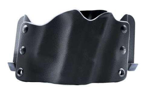 Stealth Operator Holster Compact Model, Open Bottom Muzzle, Outside the Waistband, Fits Glock 17/19/20/26/30/34/40/41/43, H&K P30/VP9, Ruger SR Series, 1911 Commander, Sig Sauer P224/P226/P229, S&W M&P 22/9/40/45/Pro Series/Shield, CZ 75 SP-01, and Many More, Right Hand, Black H60221