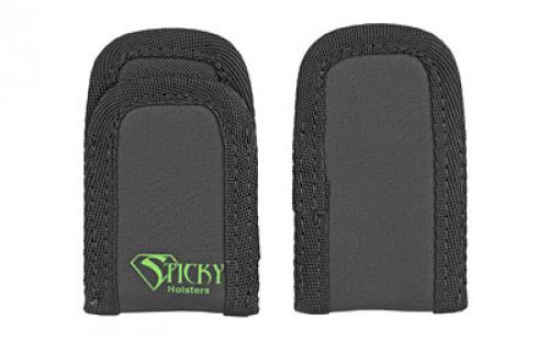 Sticky Holsters Mini Mag Sleeve, Magazine Pouch, Ambidextrous, Single Stack Mag, Black Finish, 2 Pack MMS2