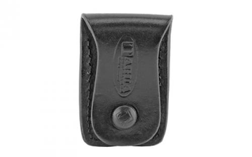Tagua MC5 Single Mag Carrier, Fits Glock 42 & 43 Magazines, Black Leather, Ambidextrous MC5-014