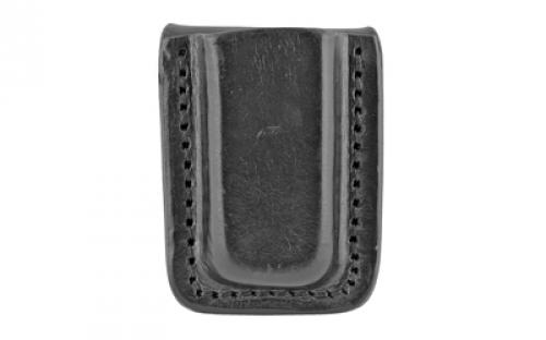 Tagua MC5 Single Mag Carrier, Fits Keltec P3AT & S&W Bodyguard 380 Magazines, Black Leather, Ambidextrous MC5-018