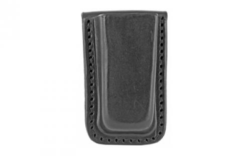 Tagua MC5 Single Mag Carrier, Fits Glock 9/40 Magazines, Black Leather, Ambidextrous MC5-022