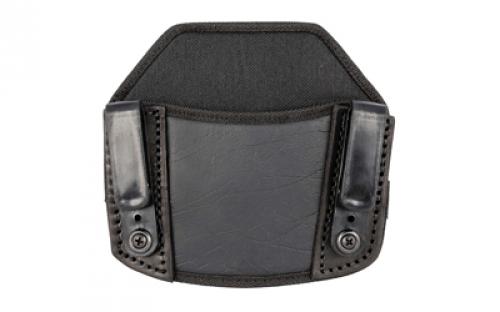 Tagua The Weightless Dual Clip, IWB, Multifit Holster, Fits Most Medium and Large Frame Handguns, Ambidextrous, Eco Leather Construction, Black TWHS-DC-003