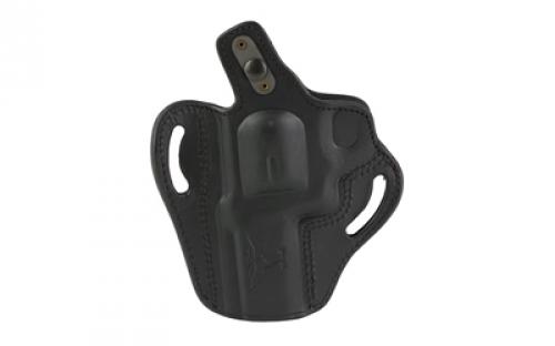 Tagua Standoff Thumb Break, OWB Belt Holster, Fits S&W N Frame 4", Right Hand, Leather, Black TX-BH1-950