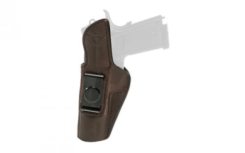 Tagua Clip On OWB, Multifit Holster, Fits Most Double Stack Subcompact Semi-automatic Pistols, Right Hand, Leather Construction, Brown TX-CO-OWB-642